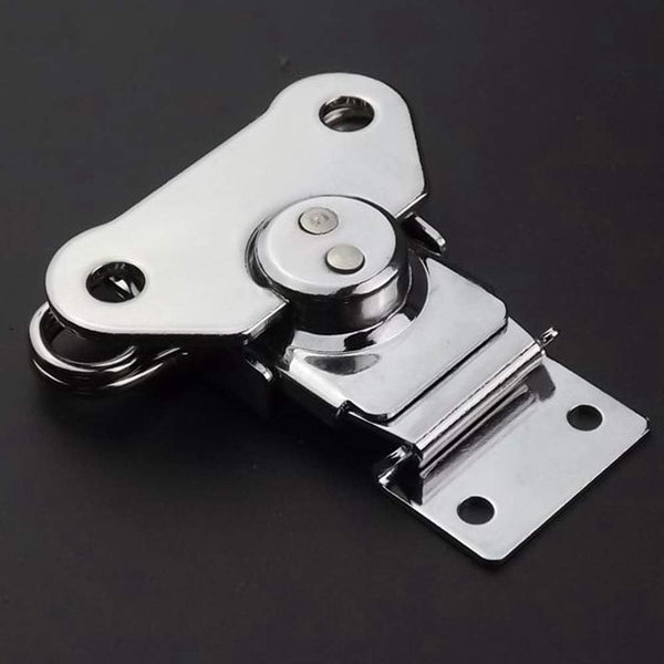 4Pack Steel Spring Loaded Small Butterfly Twist Latch and Keeper Zinc Toggle Clamp Small Surface Mount Case Box Chest Closure