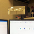 Ampper Clip On Security Mirror, Convex Cubicle Mirror for Personal Safety and Security Desk Rear View Monitors or Anywhere (6.69" x 2.95",