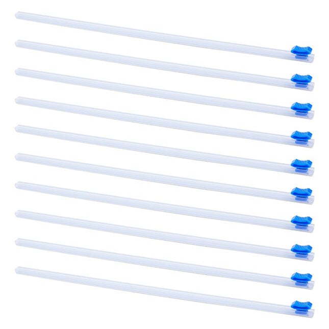 DICOSMETIC 10Pcs Plastic Slider Cutter 12 Reusable Cling Film Slide Cutter Self-Adhesive Slide Cutter Replacement Food W