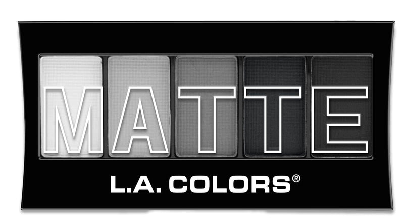 L.A. COLORS 5 Color Matte Eyeshadow, Black Lace, 0.08 Oz 1 Count (Pack of 1)
