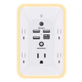 Outlet Extender with Night Light, HANYCONY Multi Plug Outlet, USB Wall Charger Surge Protector 4 USB Ports(1 USB C), Power Strip Electrical Outlet