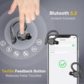 APEKX Bluetooth Headphones True Wireless Earbuds with Charging Case IPX7 Waterproof Stereo Sound Earphones Built-In Mic In-Ear Headsets for Sport