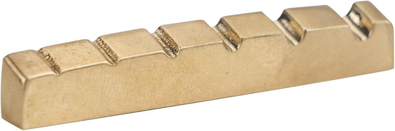 Pre-Slotted Bass Guitar Brass Nuts 6 String Bass Top Nut 54Mm X 6Mm