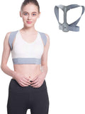 Posture Corrector for Men & Women - Adjustable Shoulder Posture Brace - Adjustable Upper Back Brace - Invisible Thoracic Back Brace for Hunching (L)