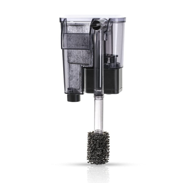 DaToo Aquarium Hang On Filter Small Fish Tank Hanging Filter Power Waterfall Filtration System DTXP-03B (3 to 10 gallons)