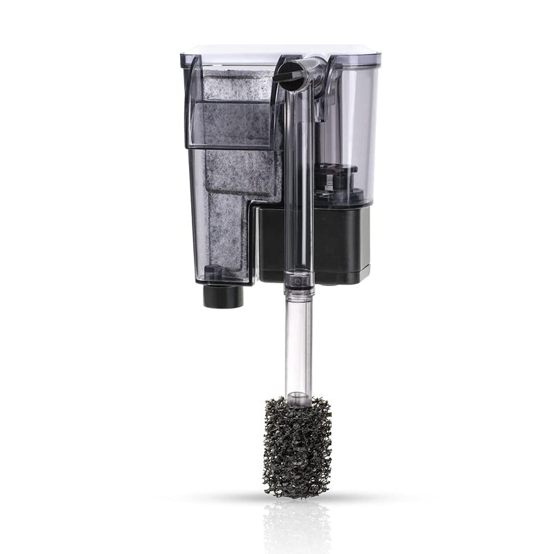 DaToo Aquarium Hang On Filter Small Fish Tank Hanging Filter Power Waterfall Filtration System DTXP-03B (3 to 10 gallons)