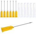 100Pack 25Ga 1Inch/25mm with Cap Dispensing Needla Accessories Disposable Lab Supplies, Individually Sealed Wrapped 25Ga-1inch