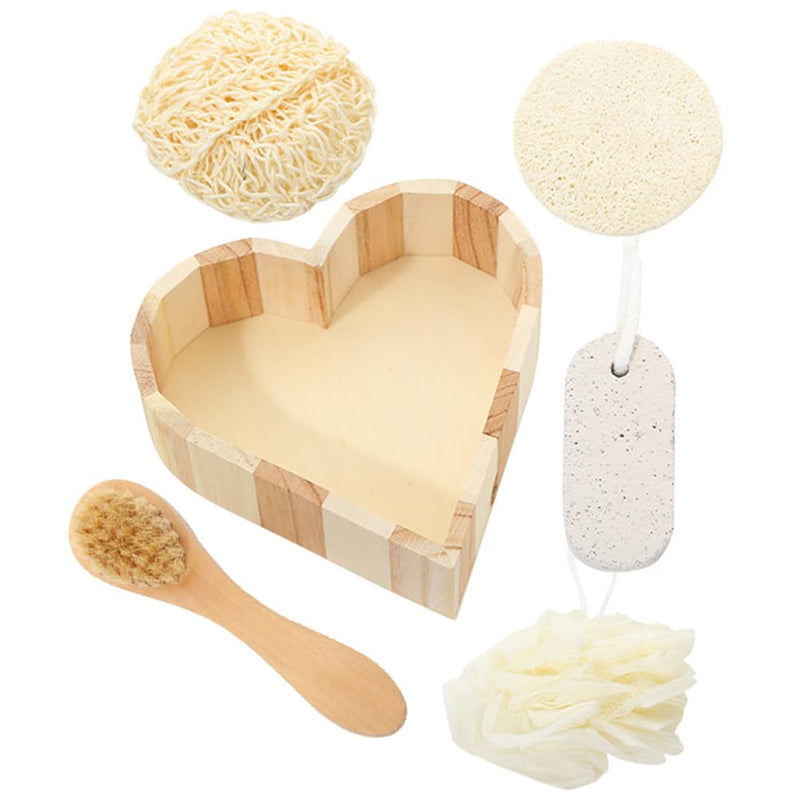 Skin Care Set Cleaning Tools Accessories Body Exfoliating Bath Shower Set Body Scrubber Bath Brush Toiletries Large Rope Loofah