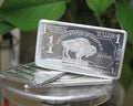 CMC 1 oz One Troy Ounce USA American Buffalo .999 Fine Aluminum, Nickel finish, Bullion Bar Al Element