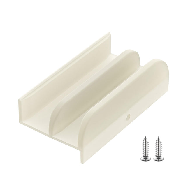 M6219 Sliding Shower Door Bottom Guide Fits for Sliding Shower Door (Top Hung) Tub Enclosure Systems, 1/2 in Channels fo