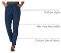 Chic Classic Collection Women's Stretch Elastic Waist Pull-On Legging Pant 16 Petite Mid Shade Denim