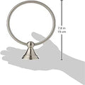 Amazon Basics Round Modern Towel Ring, 6.3-inch Diameter, Satin Nickel Satin Nickel Modern