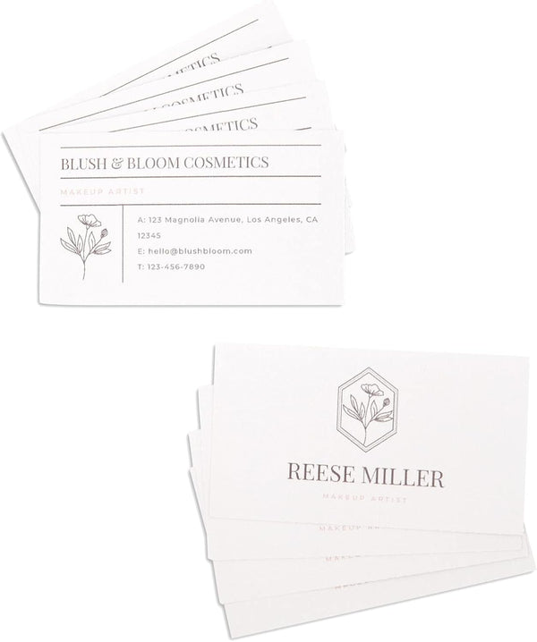 Best Paper Greetings Blank Business Card Paper Sheets - 3.5 x 2 In, White, 100 Sheets (1000 Perforated Blanks) - Printable & Perforated Business