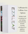 EZR Leaf Herbal & Fruit Tea Sampler Gift Box – 22 Pyramid Tea Bags with 9 Fruit & Floral Blends – Low & Caffeine Free Assortment for Relaxing Tea