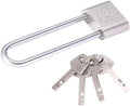 Long Lock Beam Bike Padlock Anti-Theft Door Cabinet Drawer Gate Lock with Keys Lock Long Beam Gym Locker Locker Padlock Glass Door Lock