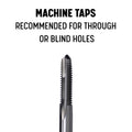 Drill America 1/4"-20 High Speed Steel Tin Coated 2 Flute Spiral Pointed Tap, T/A Series