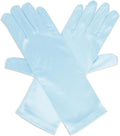 Juvale 4 Pairs of Satin Princess-Style Gloves For Little Girls Dress Up Costumes, Tea Party, Birthday, Wedding, Pageant (4 Colors), For Ages 3+