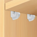 24 Pack White Down Wall Clip Closet Shelves Clips Wire Shelf Loop Clip Plastic Wire Shelf Brackets Included Clips Screws and Expansion Tubes for