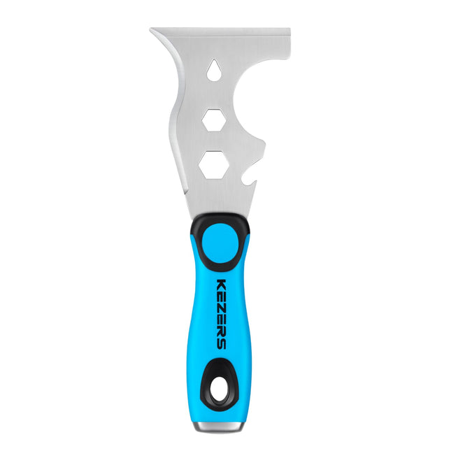 KEZERS 13-In-1 PainterâS Tool, Stainless Steel Putty Knife Scraper, Paint Scraper Tool for Painting & Wood with Metal 