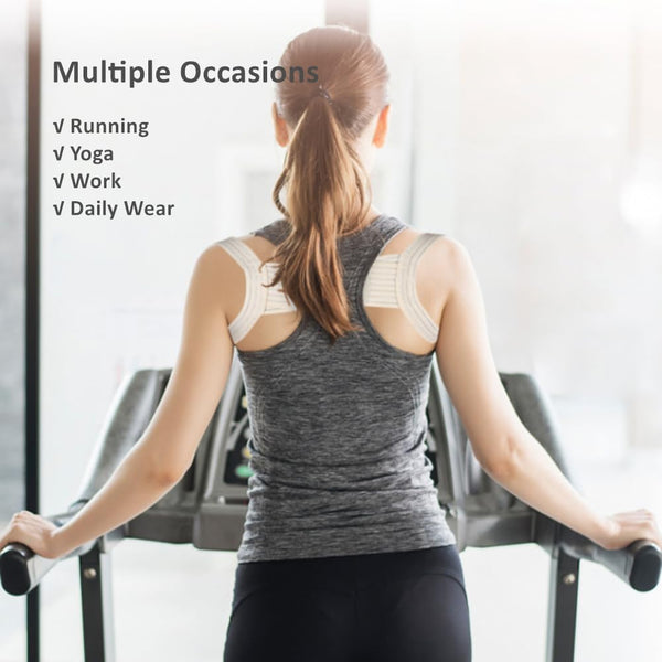 WEEOATAR Posture Corrector,Upper Back Brace Easy to Use,Highly Elastic Posture Trainer,Adjustable Back Straightener Brace,Posture Corrector Strap