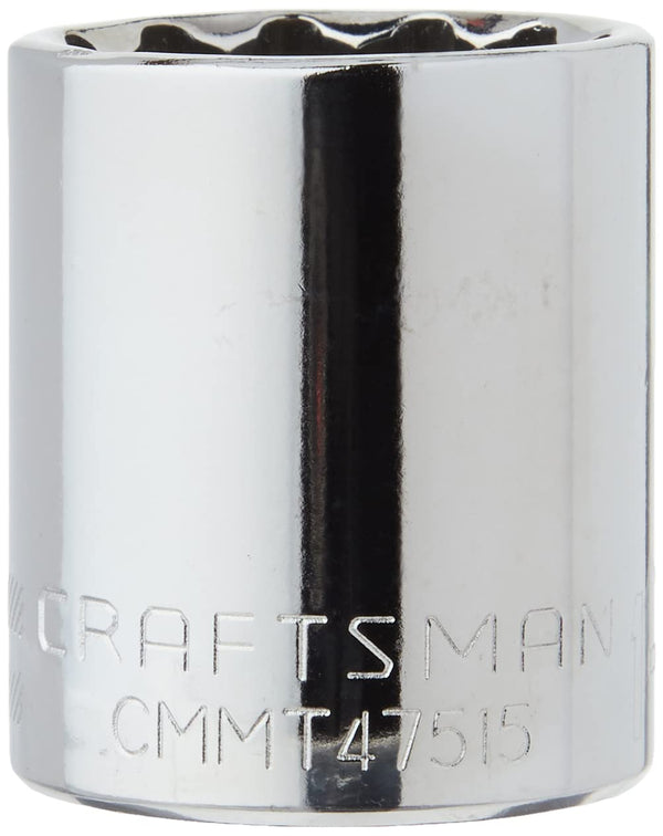 CRAFTSMAN Shallow Socket, SAE, 1/2-Inch Drive, 1-1/16-Inch, 12-Point (CMMT47515) 1-1/16"