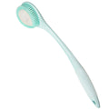 BEDELITE Back Scrubber for Shower, Long Handle 16.4 Inches, Blue, 1 Pack | Soft Back Brush for Shower, Exfoliating Scrubber, Non-Slip Curved Long