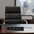 Signs Bylita BECAUSE I SAID so Novelty Desk Sign