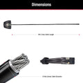 Master Lock Black Python Bike Lock with Key, Adjustable Metal Cable Lock has a Weather Resistant Vinyl Coating for Outdoor Equipment, Bicycles, 6