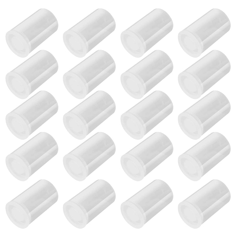 35mm Caliber Plastic Film Canisters-20pc (Clear)