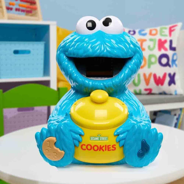 Sesame Street Cookie's Counting Jar, 12-Pieces, 20+ Phrases and Sounds, Learning and Education, Kids Toys for Ages 2 Up by Just Play