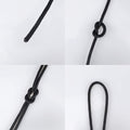 jijAcraft 6MM Black Nylon Rope - Thick Nylon Washing Line, 30M Solid Binding Hanging Twisted Cord, Heavy Duty Rope for Garden, Hammock, Camping