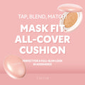 [*Mini Size*] TIRTIR All Cover Pink Cushion | Korean Cushion Foundation, (#21N Ivory, 0.15 Fl Oz) 0.15 Fl Oz (Pack of 1) 21N Ivory_New