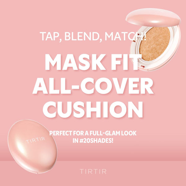[*Mini Size*] TIRTIR All Cover Pink Cushion | Korean Cushion Foundation, (#21N Ivory, 0.15 Fl Oz) 0.15 Fl Oz (Pack of 1) 21N Ivory_New