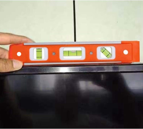 2pcs 9 inch Aluminum-Sided Magnetic Torpedo Level, Box Level Spirit Bubble level - Orange