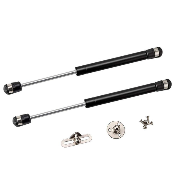 2 Pack Extended 10 inch Gas Prop Force 150N/33LB Gas Struts – Black Gas Springs/Window Lift and Lid Support/Gas Shocks for RV Bed Platform/Floor