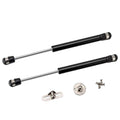 2 Pack Extended 10 inch Gas Prop Force 200N/44LB Gas Struts – Black Gas Springs/Window Lift and Lid Support/Gas Shocks for RV Bed Platform/Floor