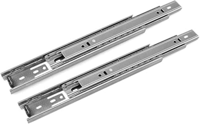 URBEST Drawer Slides 9 Inch Full Extension 3 Sections Ball Bearing Telescopic Slide Rails (9Inch)