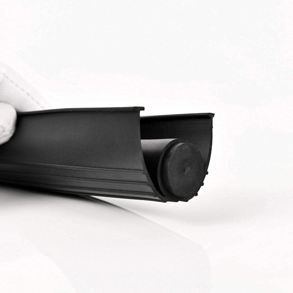 BOWSEN Garage Door Bottom Seals Weatherproof Weather Stripping Threshold Buffering Sealing High Performance EPDM Rubber Resistance Gasket Black