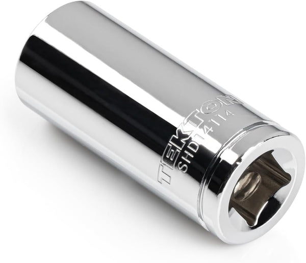 TEKTON 3/8 Inch Drive x 14 mm Semi-Deep 6-Point Socket | SHD14114 Semi-Deep 3/8 Inch Drive