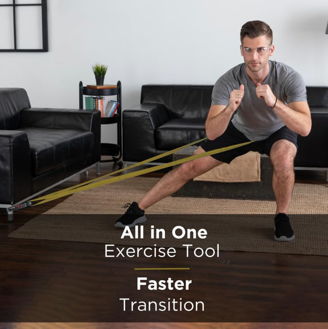 THERABAND CLX Resistance Band with Loops, Fitness Band for Home Exercise and Ful