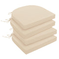 downluxe Outdoor Chair Cushions Set of 4 for Patio Furniture, Water-Resistant Patio Chair Cushions with Ties, High Density Foam Outdoor Seat
