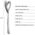 Dinner Spoons 6 Piece, 8.1'' Stainless Steel Tablespoons, Soup Spoons, Dessert Spoons, Spoons Silverware for Home, Kitchen or Restauran,Dishwasher