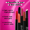 e.l.f. Pout Clout Lip Plumping Pen, Nourishing Lip Balm For Sheer Color & Shine, Plumps & Moisturizes, Vegan & Cruelty-Free, Pinky Out 0.07 Ounce