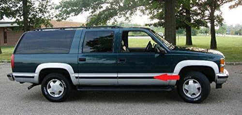 Automotive Authority Replacement Chrome Side Body Trim Molding for 1988-1998 Chevy GMC Tahoe Suburban Silverado Pickup Truck - 2.5" (Full Roll - 320")