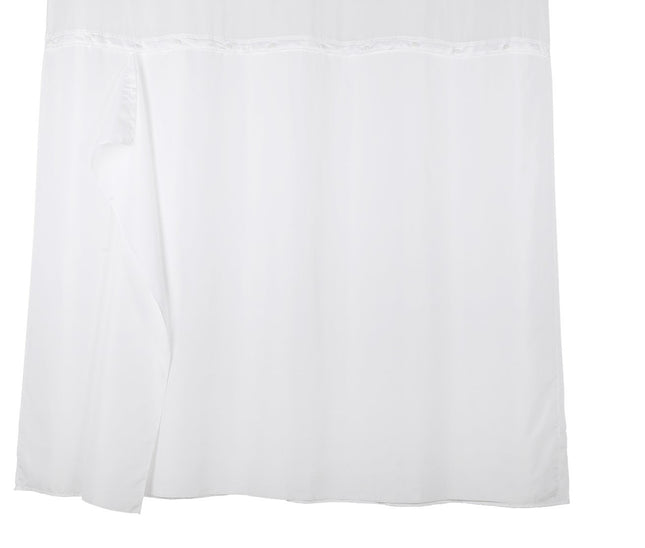 Shower Curtain Liner with Snaps 70" W X 54" H Waterproof Polyester Fabric Bath C