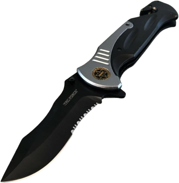 Tac-Force Extra Large Grey 10.5" Folding Blade Assisted Open Pocket Knife