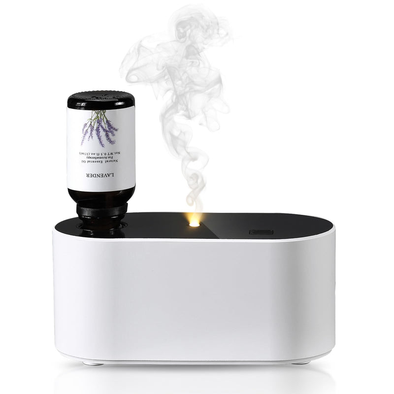 Waterless Diffuser for Essential Oil, Battery Operated Scent Air Aromatherapy Diffuser, Mini Portable Aroma Diffusers with 3 Mist Modes, Cycle