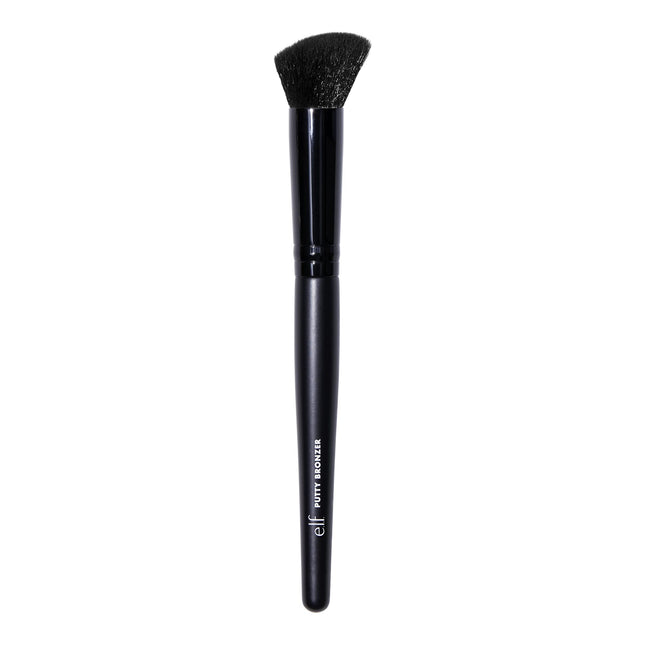 E.L.F. Putty Bronzer Brush, Angled Makeup Brush for Contour & Highlight, Made fo
