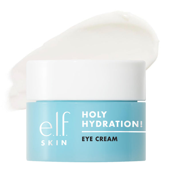 e.l.f. SKIN Holy Hydration! Eye Cream Mini, Rich Hydrating Eye Cream For Minimizing Dark Circles, Infused With Hyaluronic Acid, Vegan &