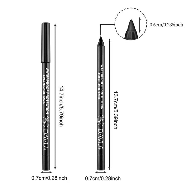LemonSac 15PCS Colorful Eyeliner Pen Set, Eye Shadow Pencil, Pearl & Matte Metallic Glitter Eyeliner for Women, Eye & Lip Liner, Professional Eye